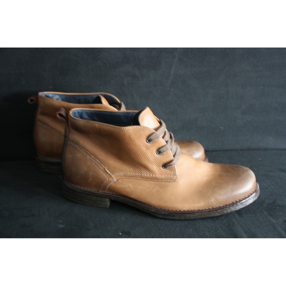 Johnston & Murphy Copeland Chukka Boots Mens 9 M Tan Pebbled Leather‎ Shoes